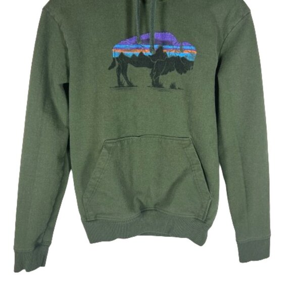 Patagonia Womens Top‎ Uprisal Buffalo Logo Sweatshirt Hoodie Size Extra Small - Picture 3 of 8